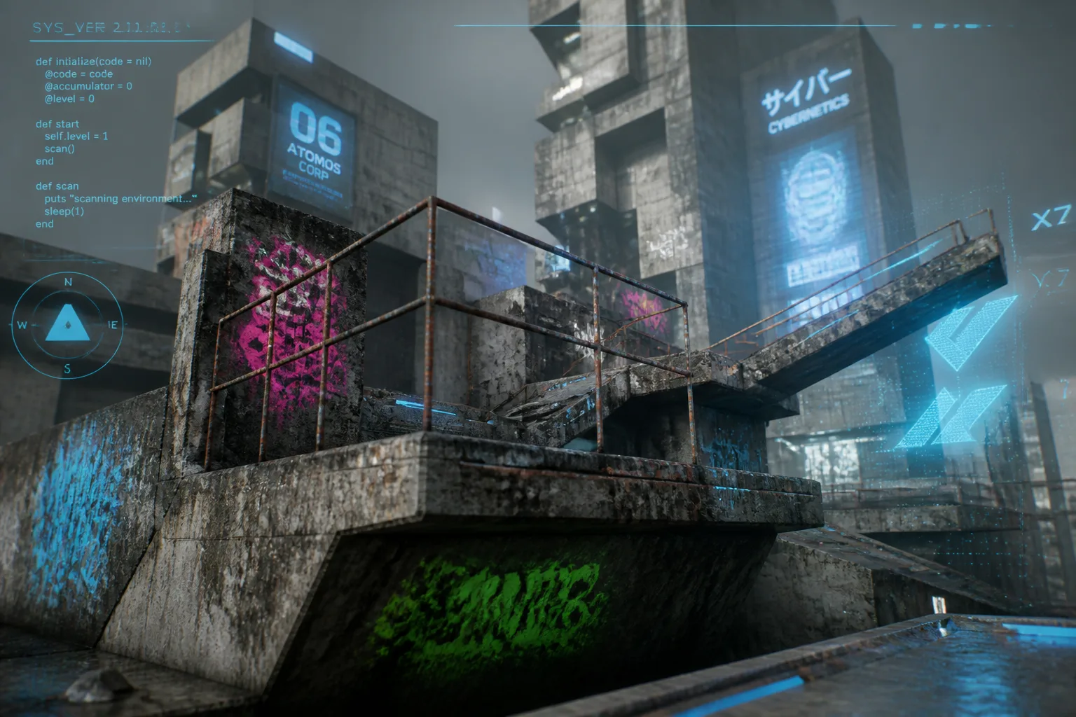 VHOLUME Demo Launches on Steam: A First-Person Parkour Adventure in a Dystopian Brutalist City